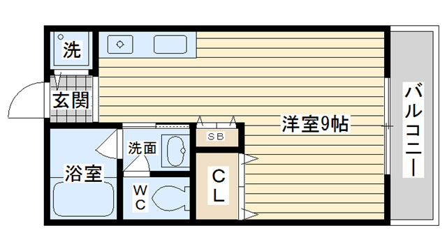 茨木市美沢町の賃貸物件間取画像