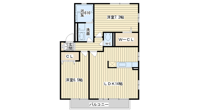 茨木市島の賃貸物件間取画像