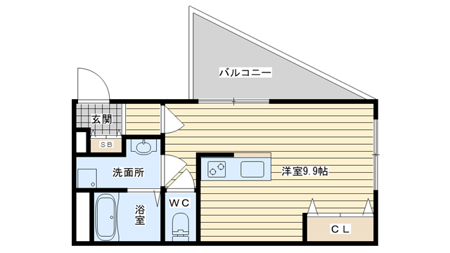 茨木市総持寺駅前町の賃貸物件間取画像