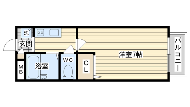 茨木市春日の賃貸物件間取画像