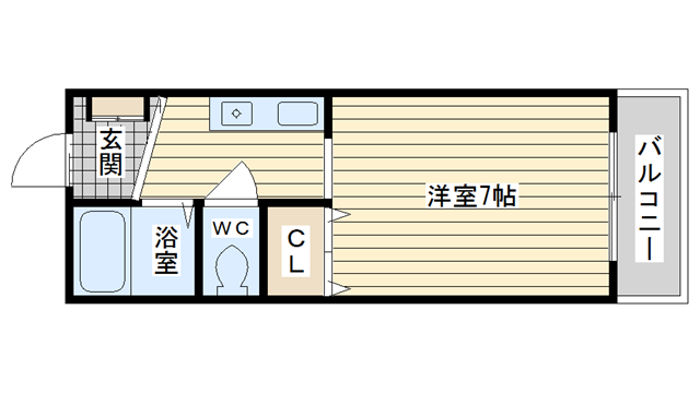 茨木市駅前の賃貸物件間取画像