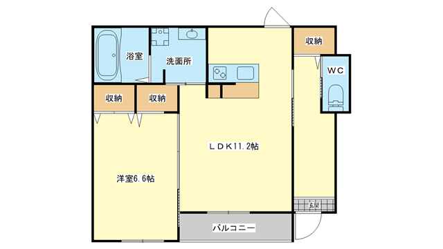 茨木市大池の賃貸物件間取画像