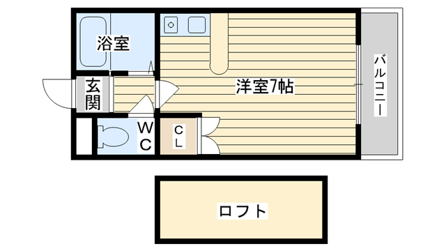 茨木市蔵垣内の賃貸物件間取画像