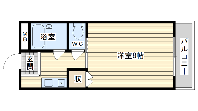 茨木市上泉町の賃貸物件間取画像