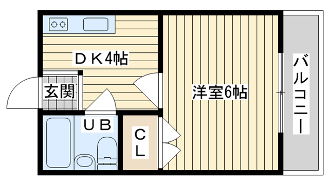 茨木市真砂の賃貸物件間取画像