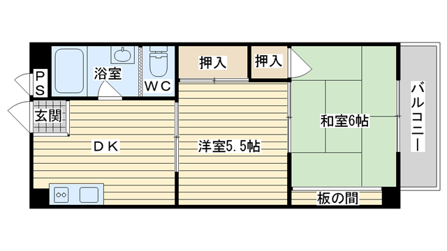 茨木市竹橋町の賃貸物件間取画像