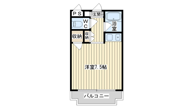 茨木市総持寺の賃貸物件間取画像