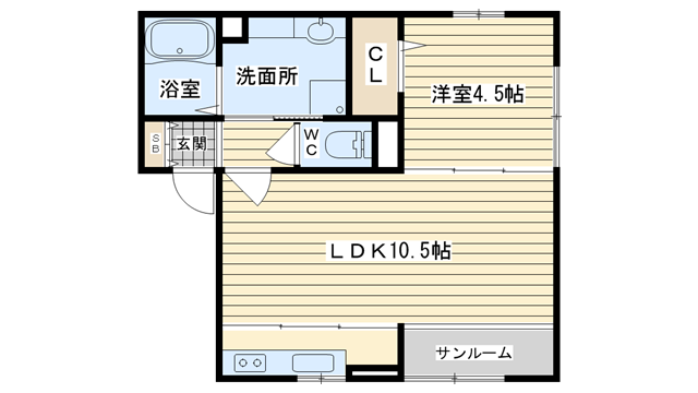 茨木市橋の内の賃貸物件間取画像