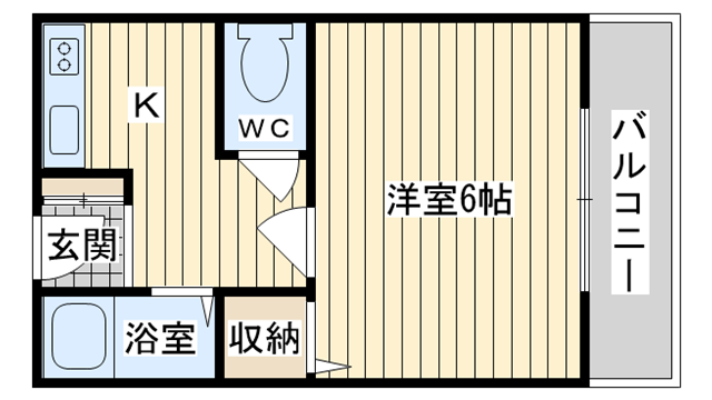 茨木市下穂積の賃貸物件間取画像