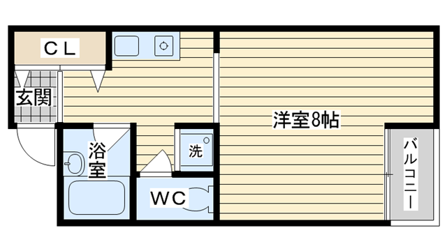 茨木市若草町の賃貸物件間取画像