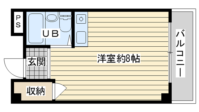 茨木市西中条町の賃貸物件間取画像