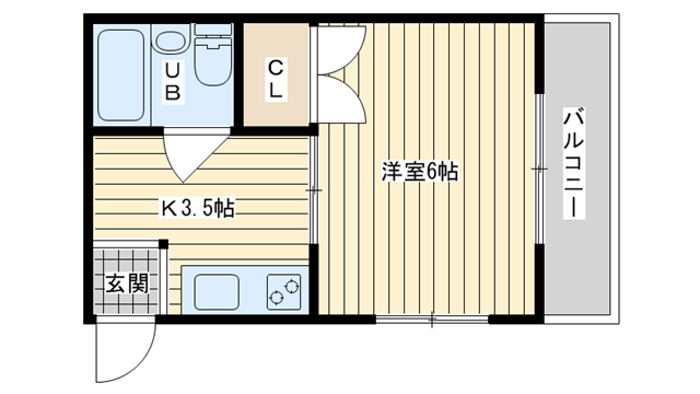 茨木市真砂の賃貸物件間取画像