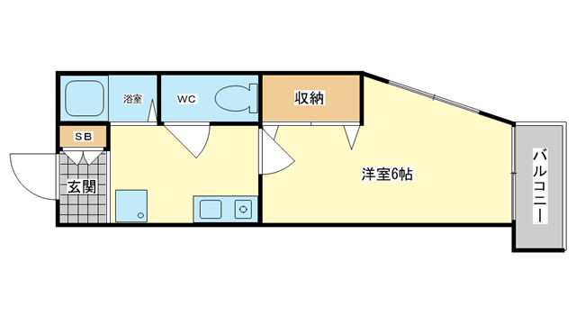 茨木市中総持寺町の賃貸物件間取画像