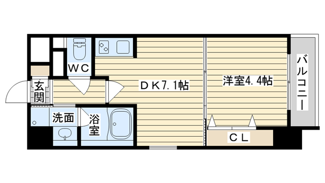 茨木市双葉町の賃貸物件間取画像