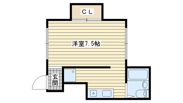 茨木市戸伏町の賃貸物件間取画像