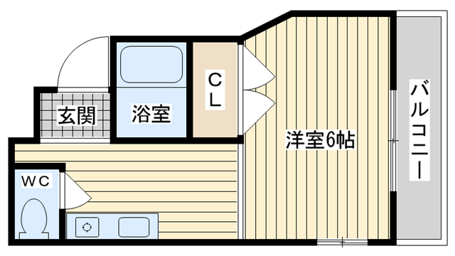 茨木市西田中町の賃貸物件間取画像