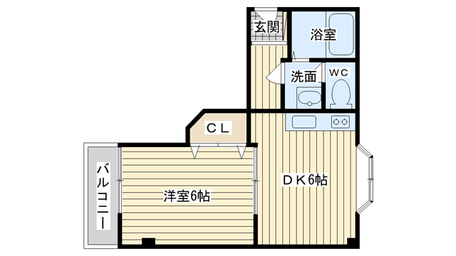 茨木市中総持寺町の賃貸物件間取画像