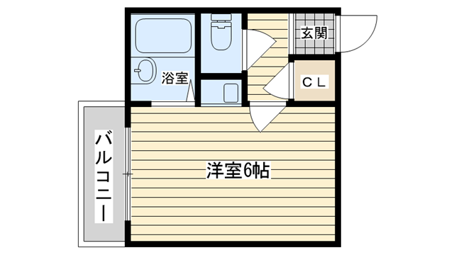 茨木市中村町の賃貸物件間取画像