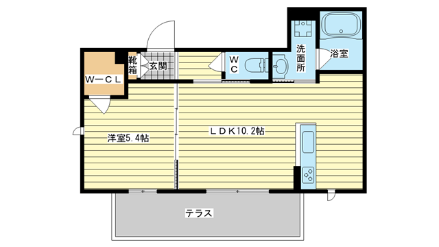 茨木市大住町の賃貸物件間取画像