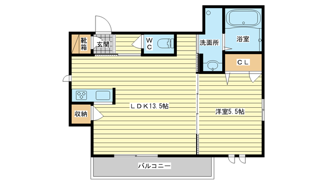 茨木市大住町の賃貸物件間取画像