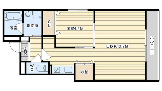 茨木市大住町の賃貸物件間取画像