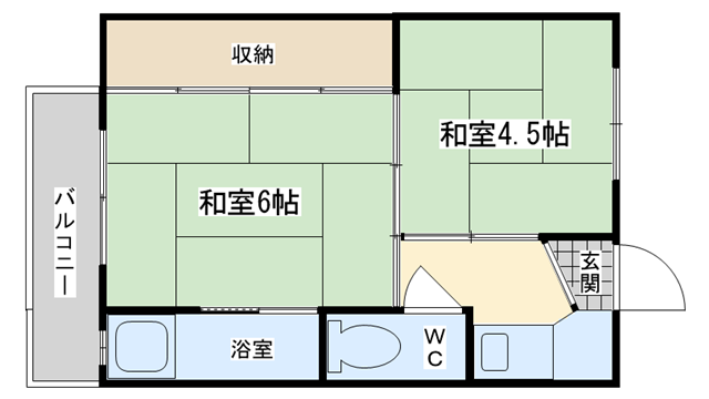 茨木市高田町の賃貸物件間取画像