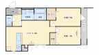 茨木市水尾の賃貸物件間取画像