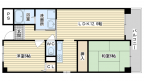 茨木市真砂の賃貸物件間取画像