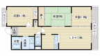 ＪＲ東海道本線（近畿）茨木の賃貸物件間取画像