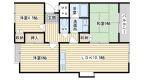 茨木市玉櫛の賃貸物件間取画像