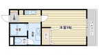 茨木市本町の賃貸物件間取画像