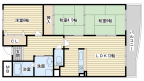 阪急京都線南茨木の賃貸物件間取画像