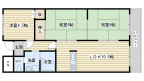 茨木市中村町の賃貸物件間取画像