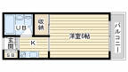 茨木市総持寺駅前町の賃貸物件間取画像