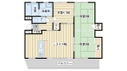 茨木市永代町の賃貸物件間取画像