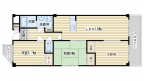 茨木市五十鈴町の賃貸物件間取画像