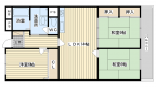 茨木市真砂の賃貸物件間取画像