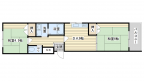 茨木市郡の賃貸物件間取画像