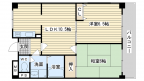 茨木市中村町の賃貸物件間取画像