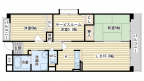 茨木市真砂の賃貸物件間取画像