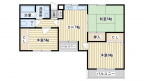 茨木市鮎川の賃貸物件間取画像