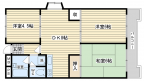 茨木市鮎川の賃貸物件間取画像