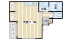 茨木市西中条町の賃貸物件間取画像