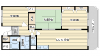 茨木市東奈良の賃貸物件間取画像